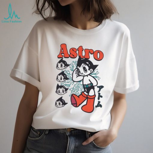 Astro Boy Heads Boyfriend Fit Girls T Shirt