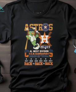 Astros 2023 AL West Division Champions Back To Back To Back T Shirt