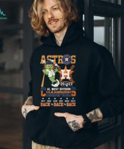 Astros 2023 AL West Division Champions Back To Back To Back T Shirt