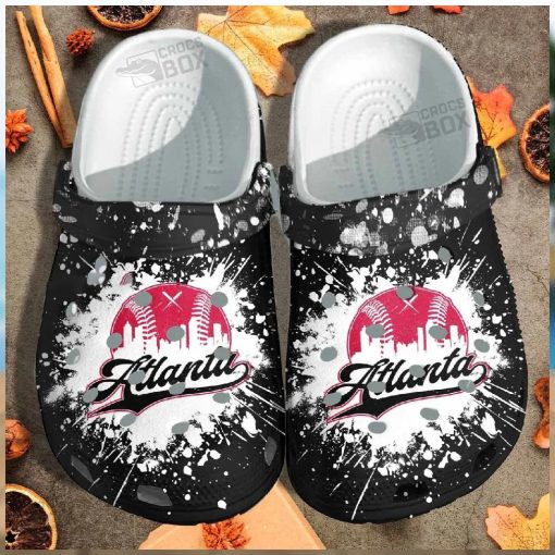 Atlanta Baseball Custom Crocs – Sport Beach Shoes Crocs Birthday Gift