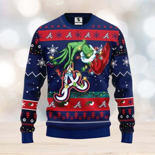 Atlanta Braves Grinch Christmas Ugly Sweater