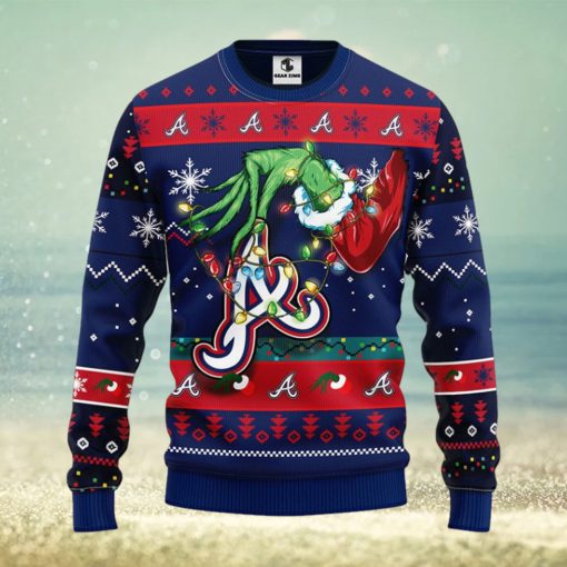 Atlanta Braves Grinch Christmas Ugly Sweater