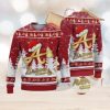 Atlanta Braves Logo Golden Fans Santa Hat Tree Ugly Christmas Sweater