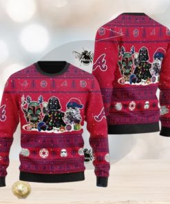 Atlanta Braves Star Wars Ugly Christmas 3D Sweater