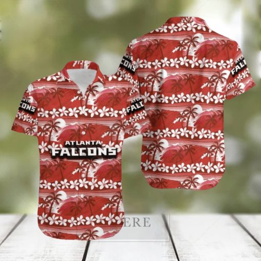 Atlanta Falcons Coconut Tree Pattern Hawaiian Shirt For Men Women