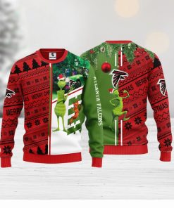 Atlanta Falcons Grinch & Scooby Doo Christmas Ugly Sweater 1