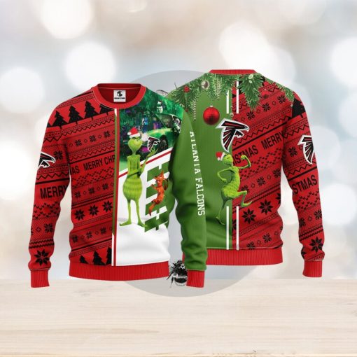 Atlanta Falcons Grinch & Scooby Doo Christmas Ugly Sweater 1