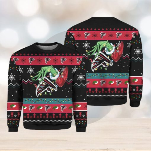 Atlanta Falcons Grnch Christmas Ugly Sweater