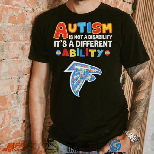 Atlanta Falcons NFL Autism Is Not A Disability 2024 Shirt