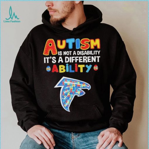 Atlanta Falcons NFL Autism Is Not A Disability 2024 Shirt