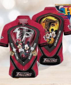 Atlanta Falcons NFL Hawaiian Shirt Graphic Mickey Halloween Night Style For Fans