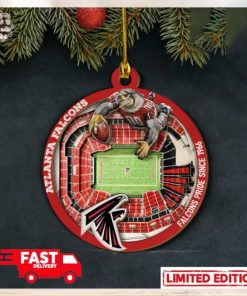 Atlanta Falcons NFL Stadium View Christmas Tree Decorations Ornament