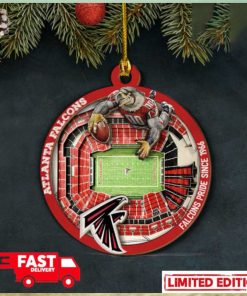 Atlanta Falcons NFL Stadium View Christmas Tree Decorations Ornament
