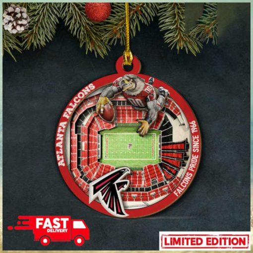 Atlanta Falcons NFL Stadium View Christmas Tree Decorations Ornament