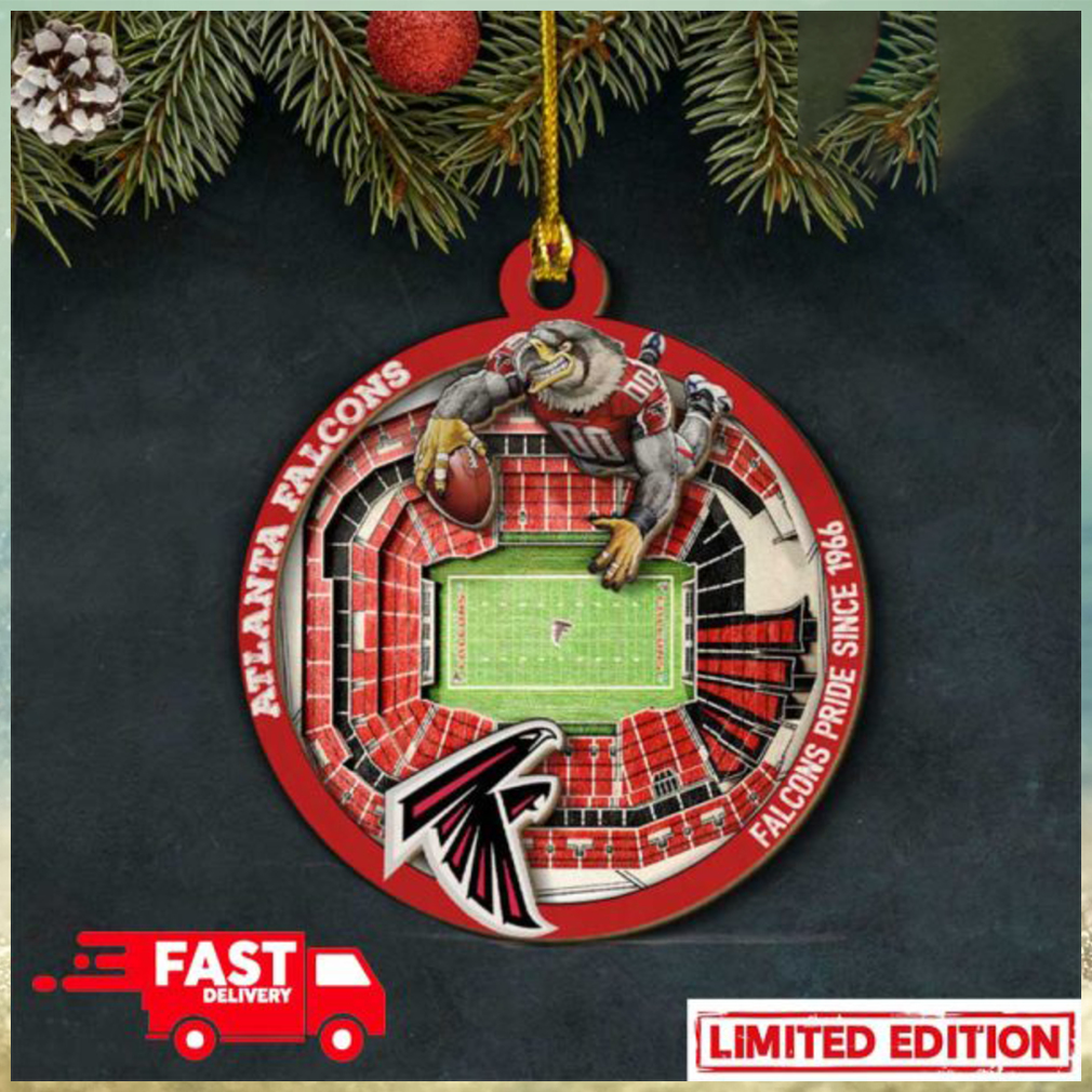 Atlanta Falcons NFL Stadium View Christmas Tree Decorations Ornament Atlanta Falcons NFL Stadium View Christmas Tree Decorations Ornament