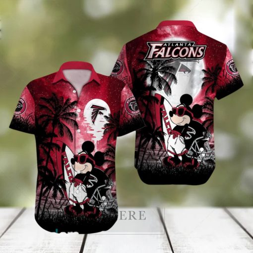 Atlanta Falcons NFL Team Logo Baby Yoda Hawaiian Shirt