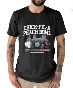 Atlanta, Ga Skyline Chick Fil A Peach Bowl 2023 Ole Miss Vs Penn State Football Shirt