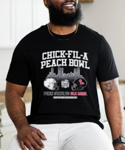 Atlanta, Ga Skyline Chick Fil A Peach Bowl 2023 Ole Miss Vs Penn State Football Shirt