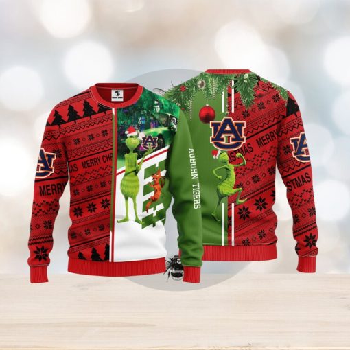 Auburn Tigers Grinch & Scooby doo Christmas Ugly Sweater 1