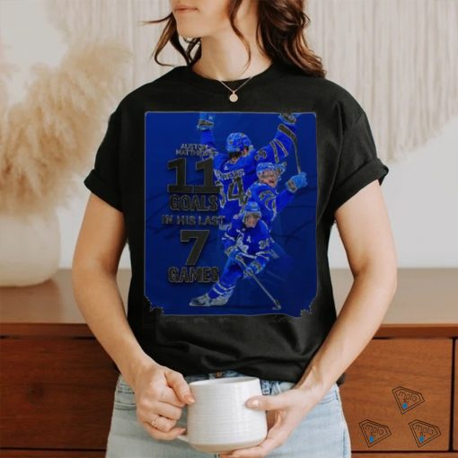 Auston Matthews 11 Goals in his last 7 games shirt