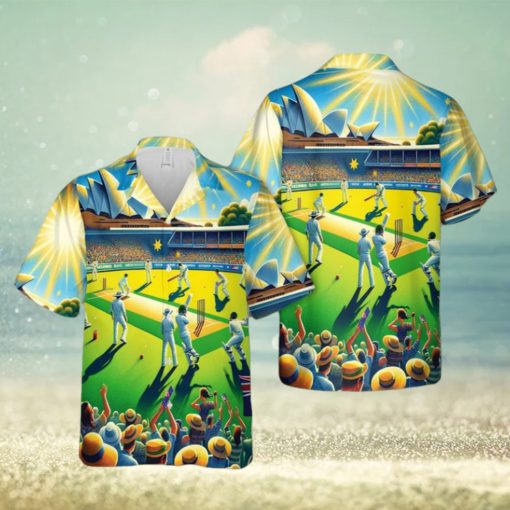 Australia Day Cricket Hawaiian Shirt