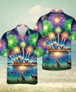 Australia Day With Firework Hawaiian Shirt