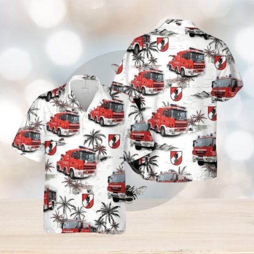 Austrian Firefighter Truck 3D Hawaiian Shirt Summer Holiday Gift For Men And Women