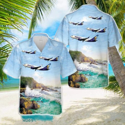 Avelo Airlines Boeing 737 7H4 Hawaiian Shirt