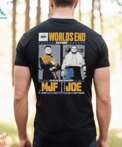 Awesome Aew worlds end 2023 matchup – mjf vs samoa joe shirt, hoodie, sweater, long sleeve and tank top Awesome Aew worlds end 2023 matchup – mjf vs samoa joe shirt