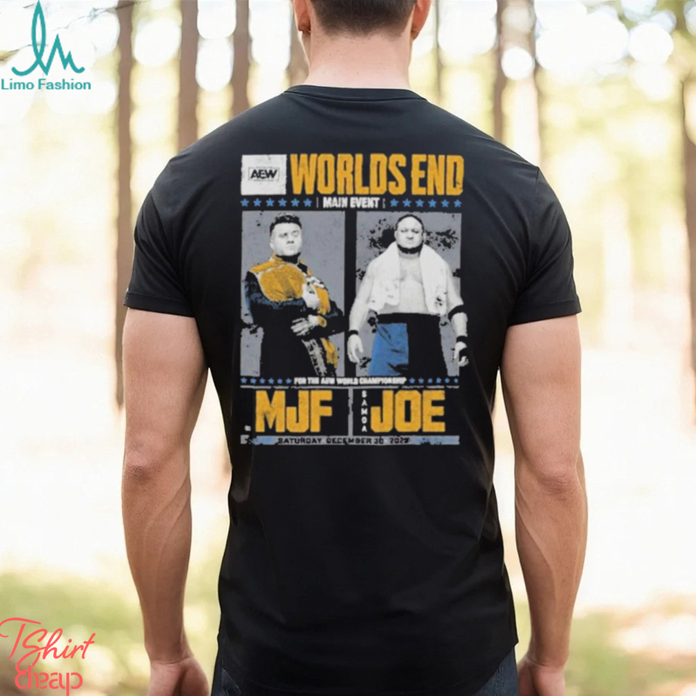 Awesome Aew worlds end 2023 matchup – mjf vs samoa joe shirt Awesome Aew worlds end 2023 matchup – mjf vs samoa joe shirt