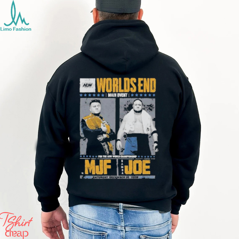 Awesome Aew worlds end 2023 matchup – mjf vs samoa joe shirt Awesome Aew worlds end 2023 matchup – mjf vs samoa joe shirt
