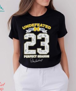 Awesome Michigan Wolverines Undefeated 2023 12 0 23 Perfect Season Signatures shirt, hoodie, sweater, long sleeve and tank top Awesome Michigan Wolverines Undefeated 2023 12 0 23 Perfect Season Signatures shirt