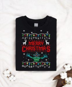 Awesome Upside Down Stranger Things merry Christmas shirt