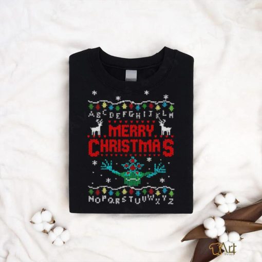 Awesome Upside Down Stranger Things merry Christmas shirt