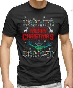 Awesome Upside Down Stranger Things merry Christmas shirt