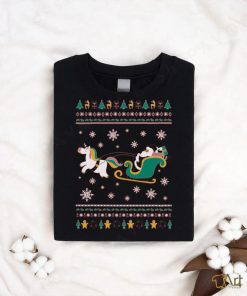 Awkward Styles Ugly Xmas T Shirt for Girls Boys Christmas Santa with Unicorn Kids T Shirts