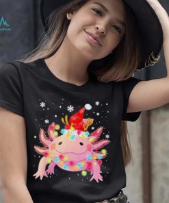 Axolotl Hat Santa Merry Christmas Shirt