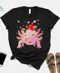 Axolotl Hat Santa Merry Christmas Shirt