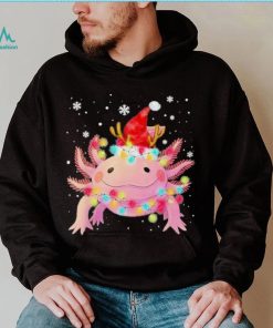 Axolotl Hat Santa Merry Christmas Shirt