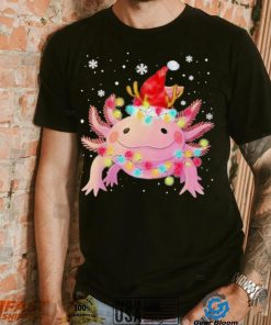 Axolotl Hat Santa Merry Christmas Shirt
