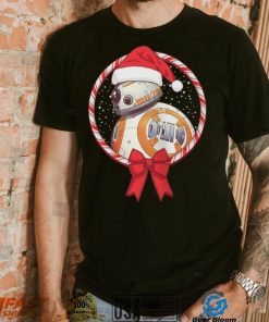 BB 8 Star Wars Rise of Skywalker Mad Engine Youth Candy Cane T Shirt