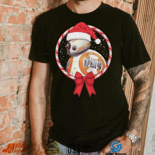 BB 8 Star Wars Rise of Skywalker Mad Engine Youth Candy Cane T Shirt