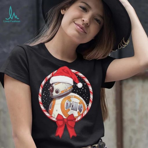 BB 8 Star Wars Rise of Skywalker Mad Engine Youth Candy Cane T Shirt