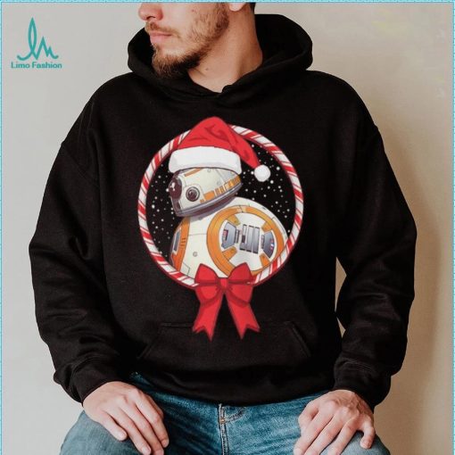 BB 8 Star Wars Rise of Skywalker Mad Engine Youth Candy Cane T Shirt