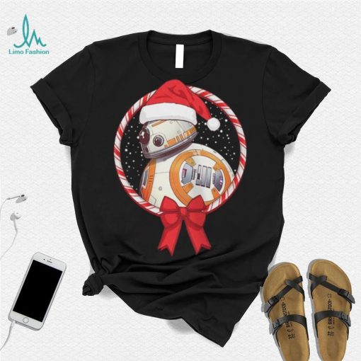 BB 8 Star Wars Rise of Skywalker Mad Engine Youth Candy Cane T Shirt