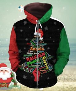 BLM – Christmas Black Power 2 Zip Hoodie 3D All Over Print