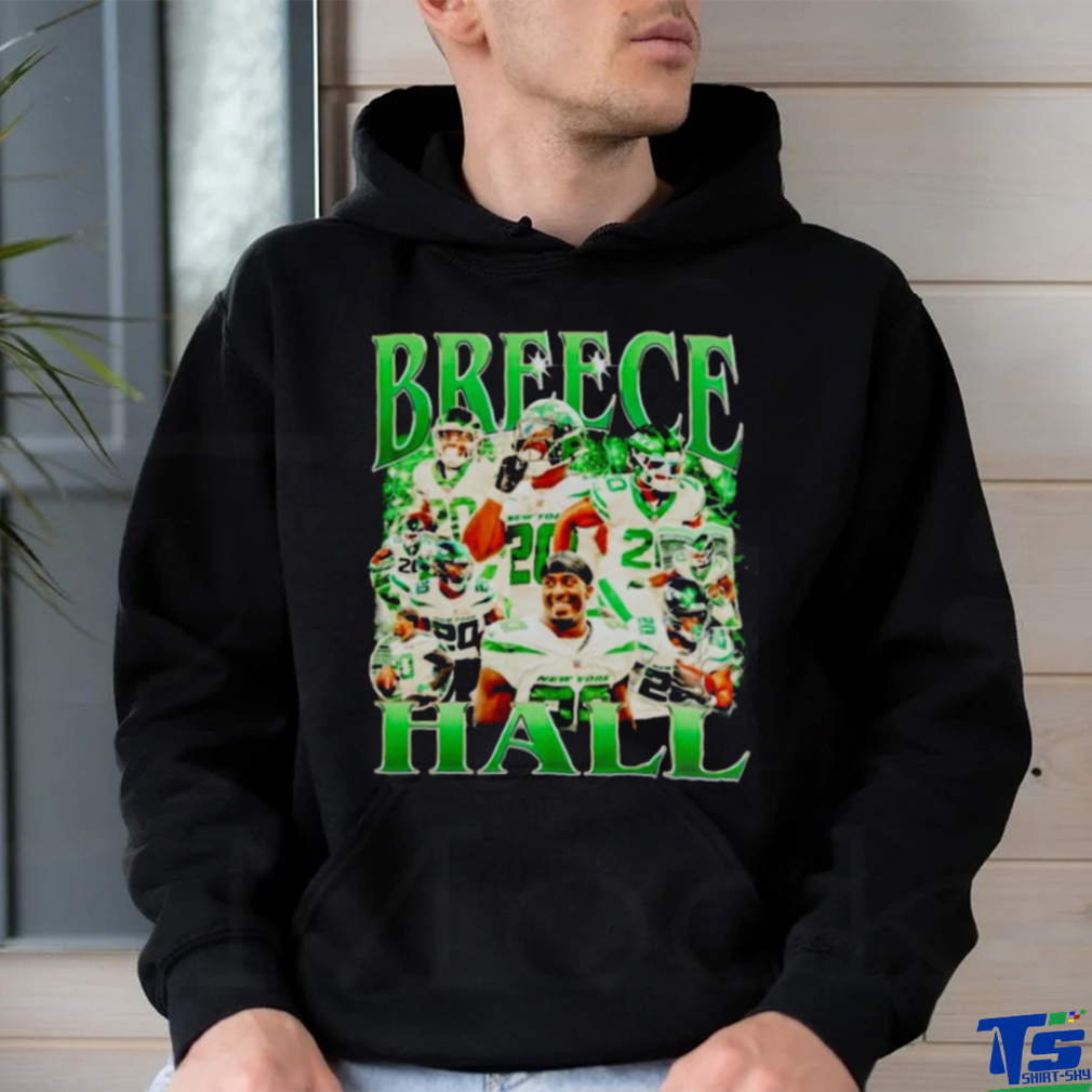 BREECE HALL NEW YORK JETS RETRO SHIRT BREECE HALL NEW YORK JETS RETRO SHIRT