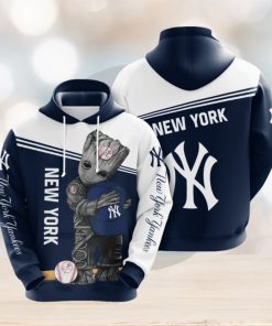 Baby Groot New York Yankees 3D Printed Hoodie