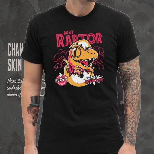 Baby Raptor Fight the extinction Adopt a raptor Illustration t shirt