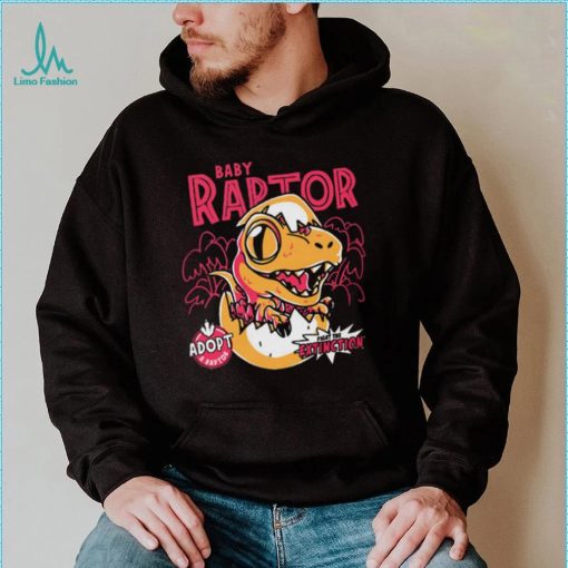 Baby Raptor Fight the extinction Adopt a raptor Illustration t shirt
